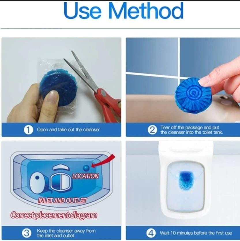 ✨ Fixora™ Automatic Toilet Bowl Cleaner Tablet – Deep Cleaning & Long-Lasting Freshness