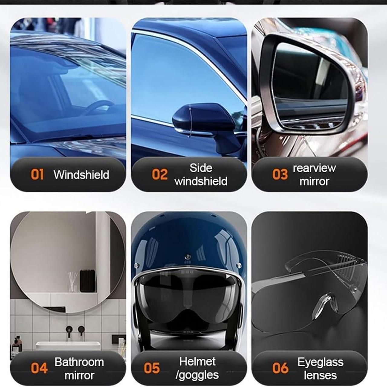 ✨ Fixora™ Car Glass Anti- Fog Hydrophobic Coating 100ML  (Buy 1 Get 1 FREE)✨