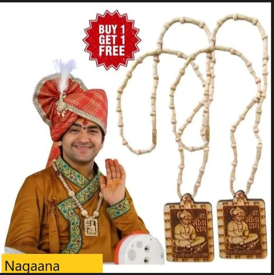 Bageshwar Dham🛕 Original & Natural Wood Tulsi Kanth Mala With Hanuman ji Locket Pendant🔥🔥
